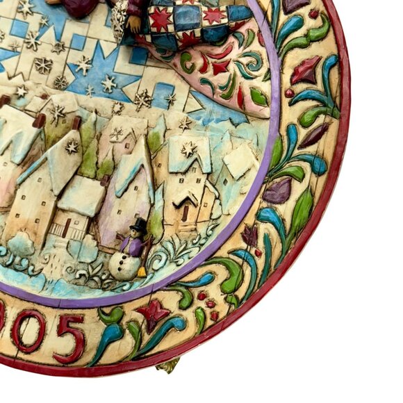 Jim Shore Heartwood‎ Creek 2005 Christmas 8”  Plate Sowing Joy Collectible Angel - Picture 8 of 13